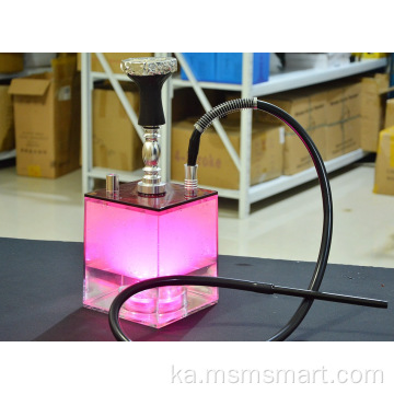 2 შლანგი 500 ცალი led shisha აკრილის